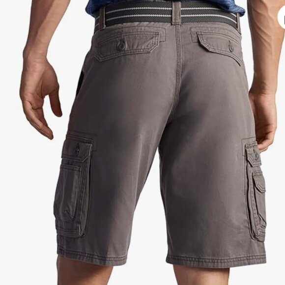 NWT Lee Men's Dungarees New Belted Wyoming Cargo Short, vapor, 29 waist - Picture 3 of 9